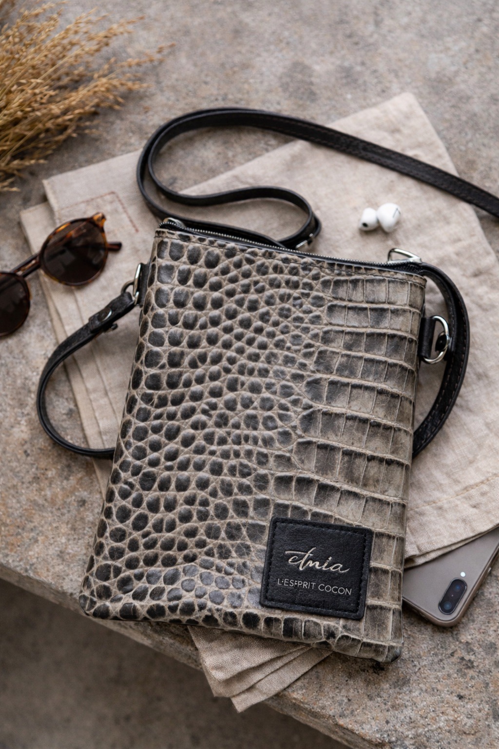 Pochette cuir - ETNIA Néro – Image 2