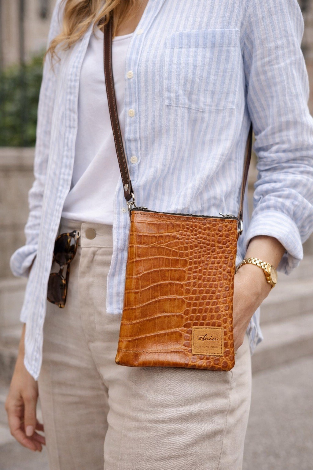 Pochette cuir - ETNIA Sahara