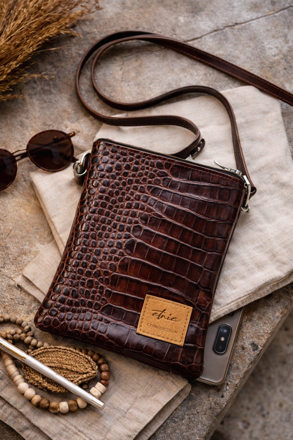 Pochette cuir - ETNIA Terra – Image 2